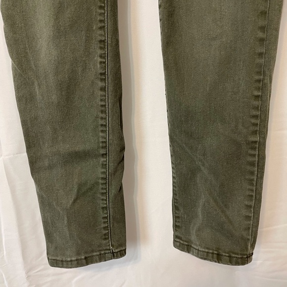 Olive Green Skinny Jeans - Picture 3 of 10